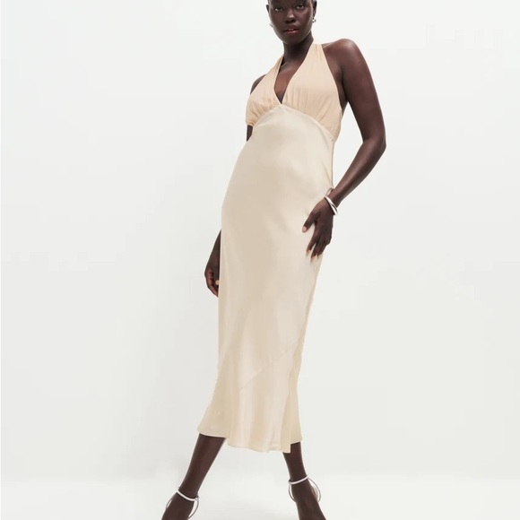 Reformation Dresses & Skirts - Reformation Wyn Silk Dress size 2 Prosecco